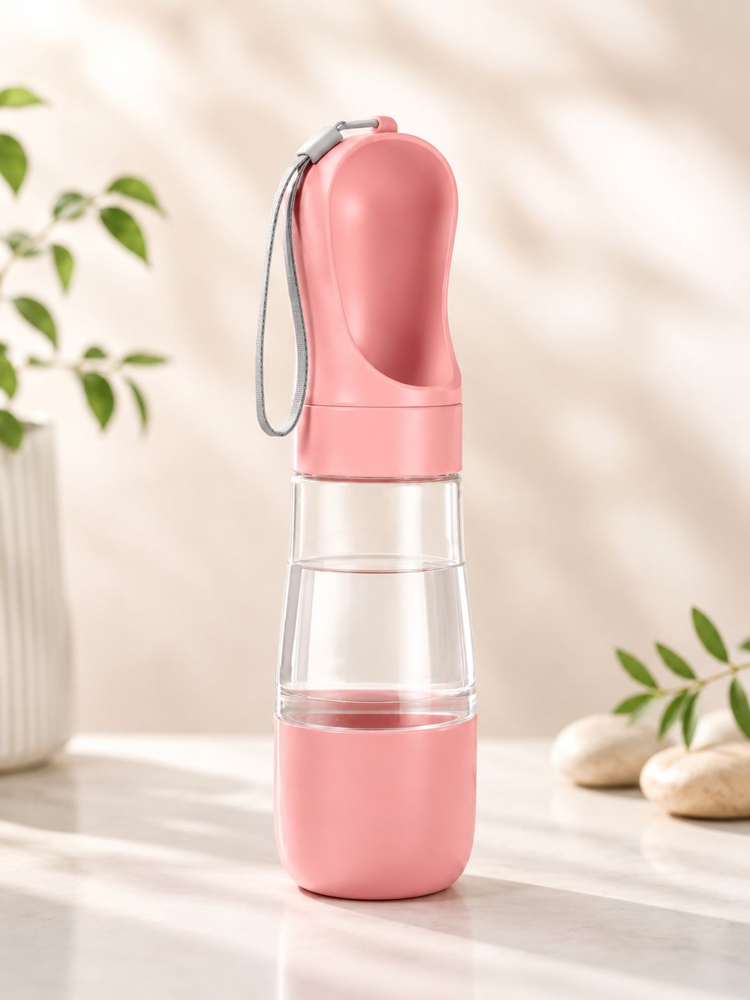 2-in-1 Portable Pet Water & Food Bottle – Leak-Proof Travel Dispenser for Dogs