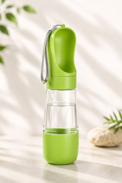 2-in-1 Portable Pet Water & Food Bottle – Leak-Proof Travel Dispenser for Dogs