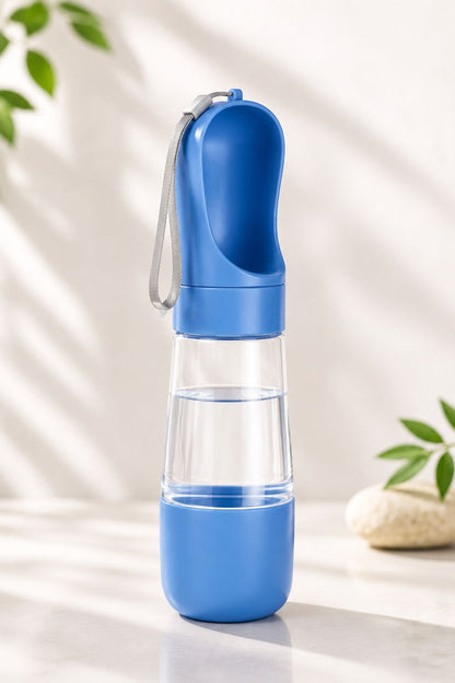 2-in-1 Portable Pet Water & Food Bottle – Leak-Proof Travel Dispenser for Dogs