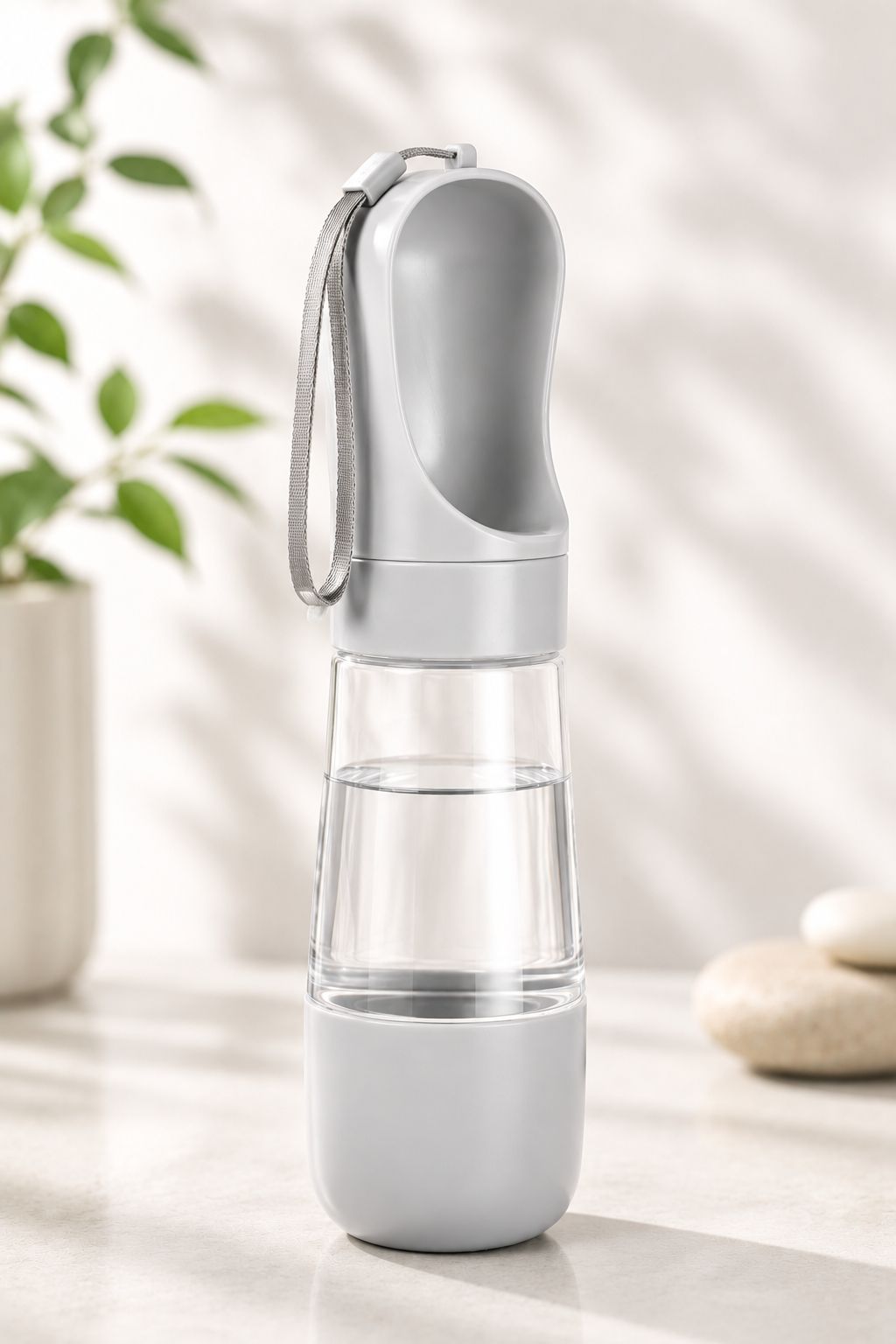 2-in-1 Portable Pet Water & Food Bottle – Leak-Proof Travel Dispenser for Dogs